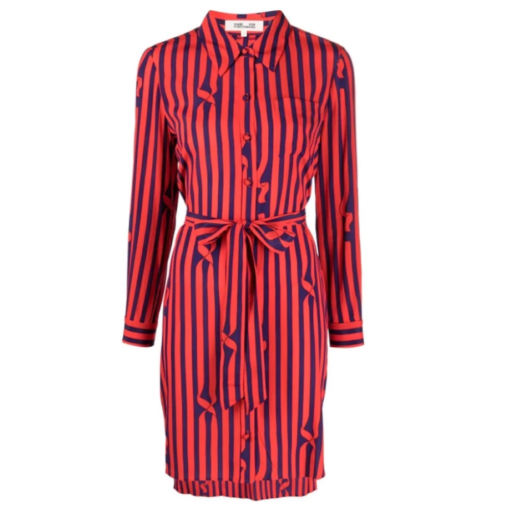 SOLD DVF Diane Von Furstenberg Prita Stripe Dress